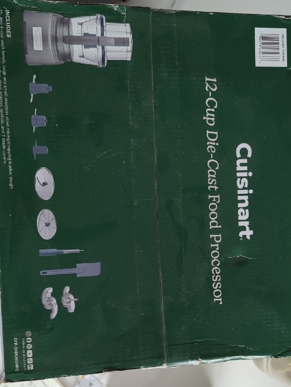 Cuisinart Silver 12-Cup Die-Cast Food Processor - Picture 3 of 3